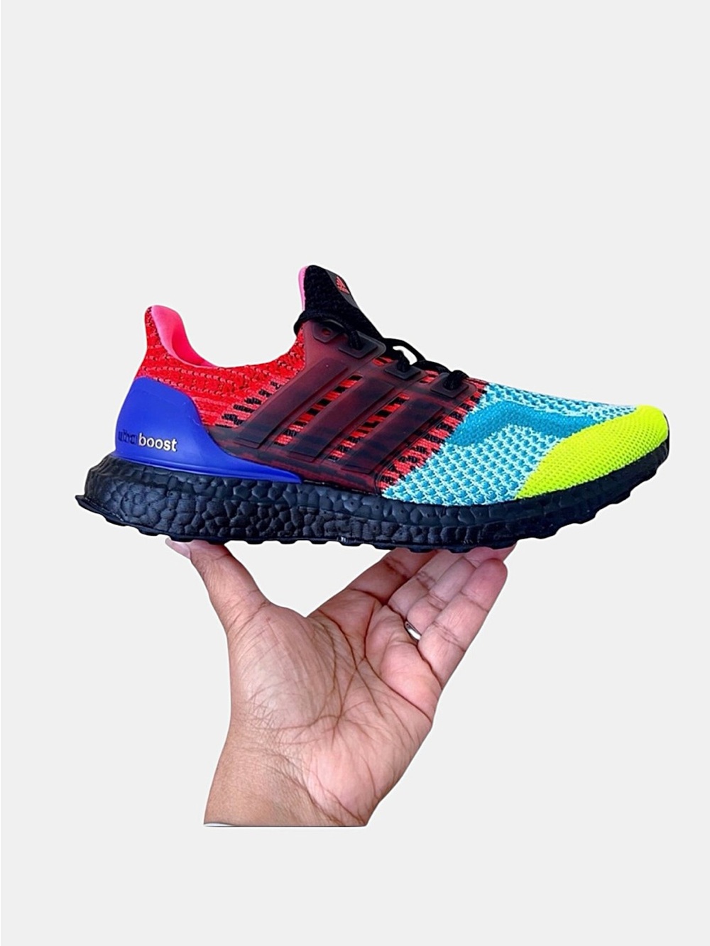 Adidas Ultra BOOST DNA “WHAT THE” Running Shoes Size 7.5 M / 8.5 Women